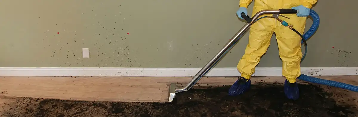 sewage removal service performing deep cleaning and extraction of sewage from an indoor area in Green Bay, WI